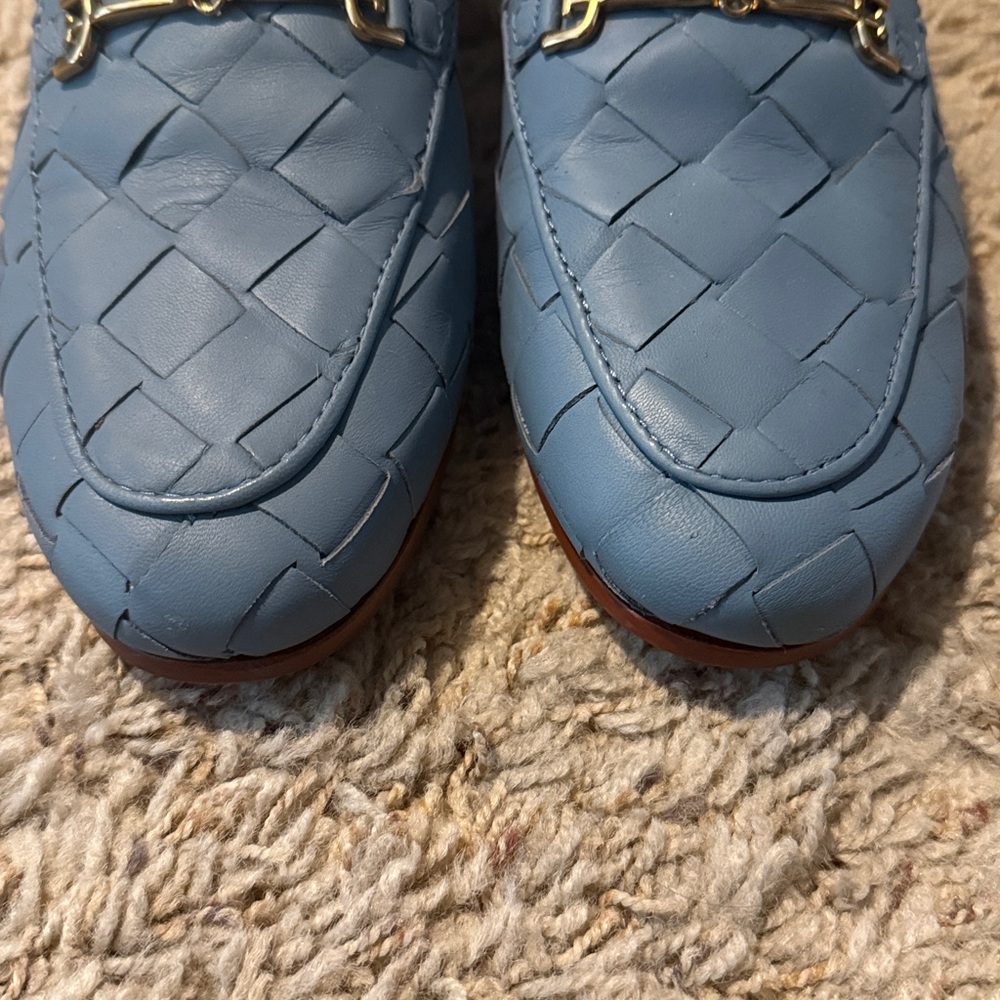 Sam Edelman Loraine Woven Loafer Sky Blue - Picture 10 of 10